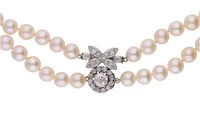 Collana di perle coltivate e diamanti - Asta Speciale Tesori d'autunno