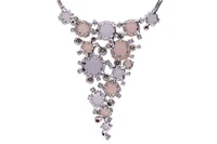 Collier con calcedoni, pietre di luna, pietre e diamanti - Asta Speciale Tesori d'autunno