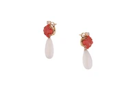 Orecchini con corallo e diamanti - Asta Speciale Tesori d'autunno