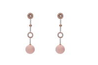 Orecchini con corallo e diamanti - Asta Speciale Tesori d'autunno