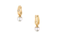 Orecchini con diamanti e perle coltivate - Asta Speciale Tesori d'autunno