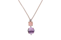Orecchini e collier con ametiste, coralli e diamanti - Asta Speciale Tesori d'autunno