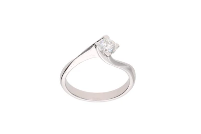 Anello con diamante - Asta Speciale Tesori d'autunno