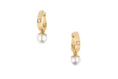 Orecchini con diamanti e perle coltivate - Asta Speciale Tesori d'autunno