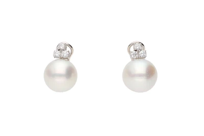 Orecchini con perle Mari del Sud e diamanti - Asta Speciale Tesori d'autunno