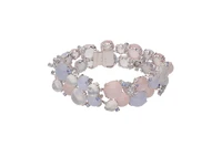 Bracciale con diamanti, quarzi, pietre di luna, calcedoni e pietre - Asta Speciale Natale