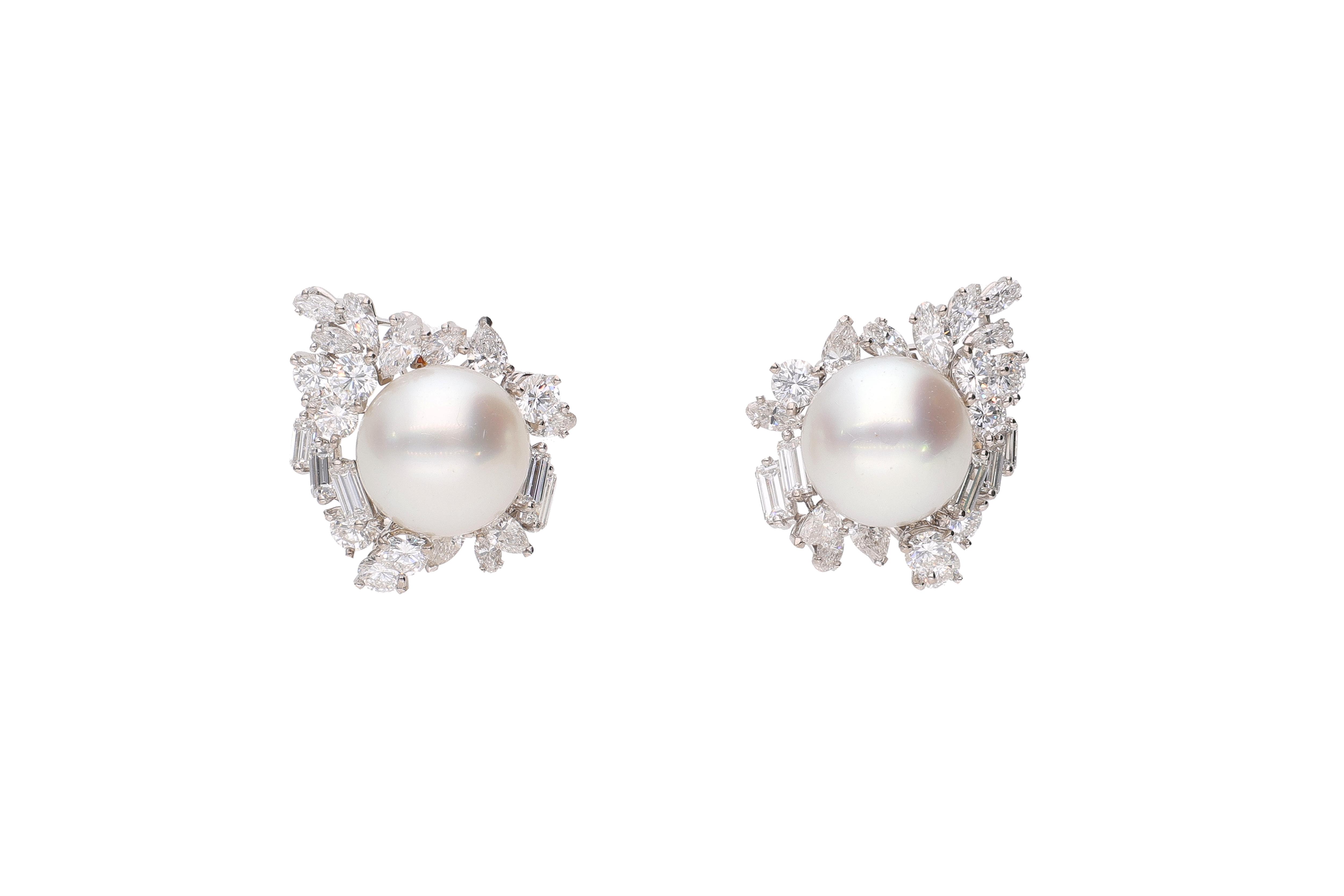 Meister, orecchini con perle Mari del Sud e diamanti - Asta Speciale Natale