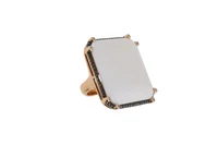 Anello con diamanti, diamanti neri e pietra - Asta Speciale San Valentino