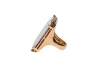 Anello con diamanti, diamanti neri e pietra - Asta Speciale San Valentino