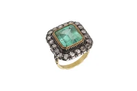 Anello con smeraldo e diamanti - Asta Speciale San Valentino