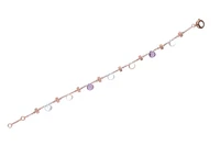 Bracciale con topazi azzurri, ametiste e quarzi citrini - Asta Speciale San Valentino