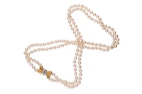Collana di perle coltivate con diamanti - Asta Speciale San Valentino