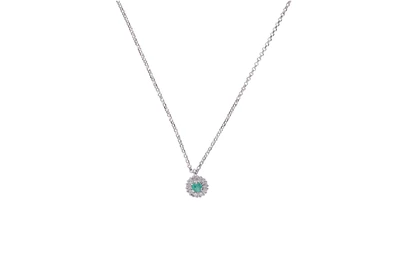 Collana con smeraldo e diamanti - Asta Speciale San Valentino