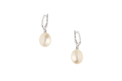 Orecchini con perle d'acqua dolce e diamanti - Asta Speciale San Valentino