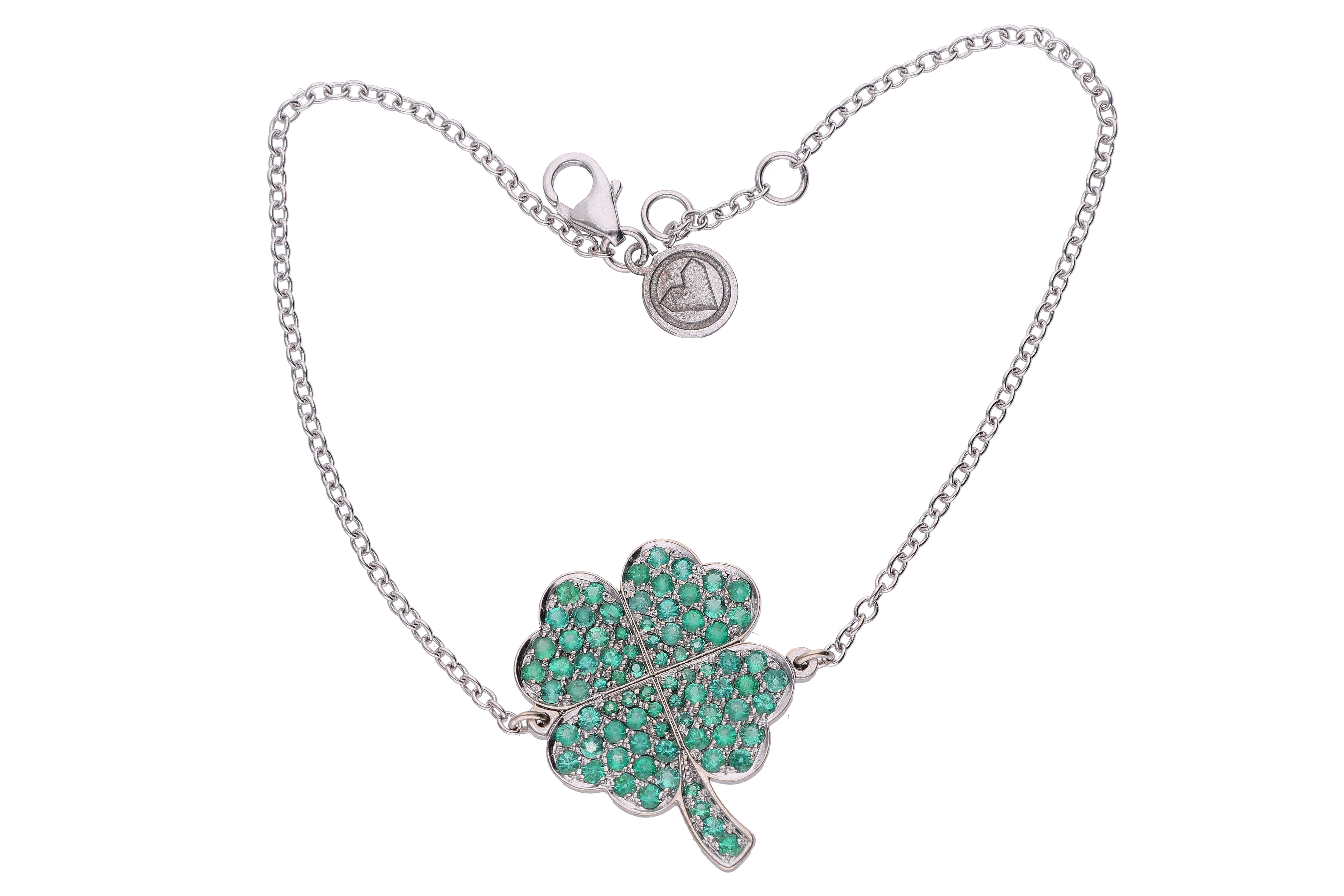 Bracciale con smeraldi e pietre verdi - Asta Speciale San Valentino