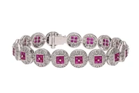 Bracciale con rubini e diamanti - Asta Tesori di Pasqua - Gioielli da riscoprire