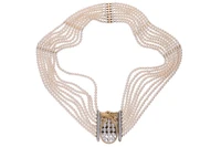 Collier di perline e diamanti - Asta Tesori di Pasqua - Gioielli da riscoprire Collier di perline e diamanti - Asta Tesori di Pasqua - Gioielli da riscoprire
