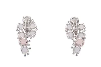 Orecchini con diamanti, pietre di luna, calcedoni e pietre - Asta Tesori di Pasqua - Gioielli da riscoprire