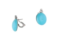 Orecchini con turchese e diamanti - Asta Tesori di Pasqua - Gioielli da riscoprire