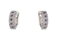 Salvini, orecchini con zaffiri e diamanti - Asta Tesori di Pasqua - Gioielli da riscoprire