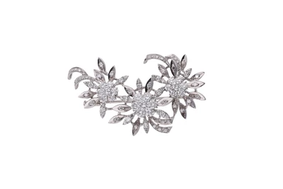 Spilla con diamanti - Asta Tesori di Pasqua - Gioielli da riscoprire