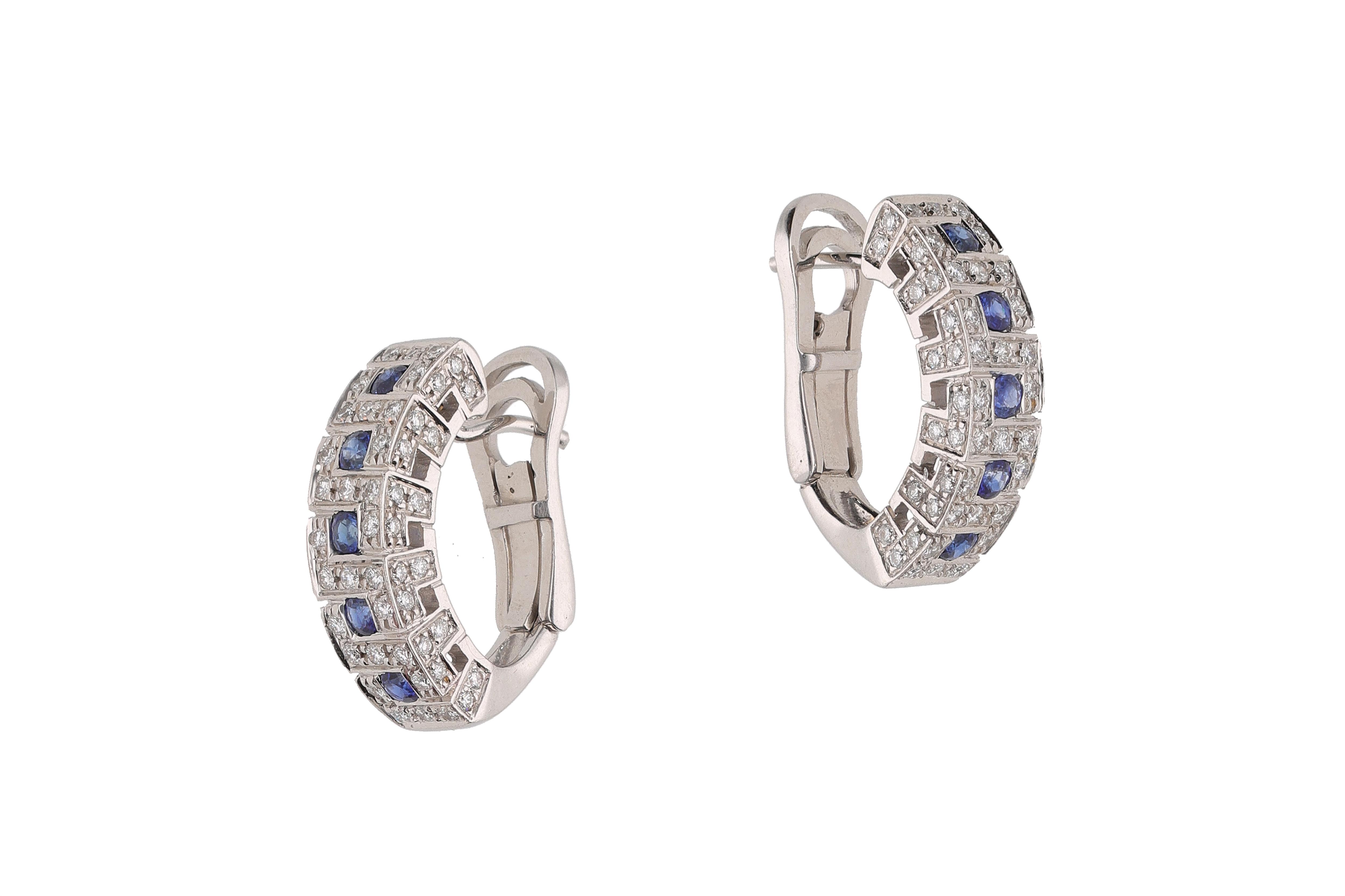 Salvini, orecchini con zaffiri e diamanti - Asta Tesori di Pasqua - Gioielli da riscoprire