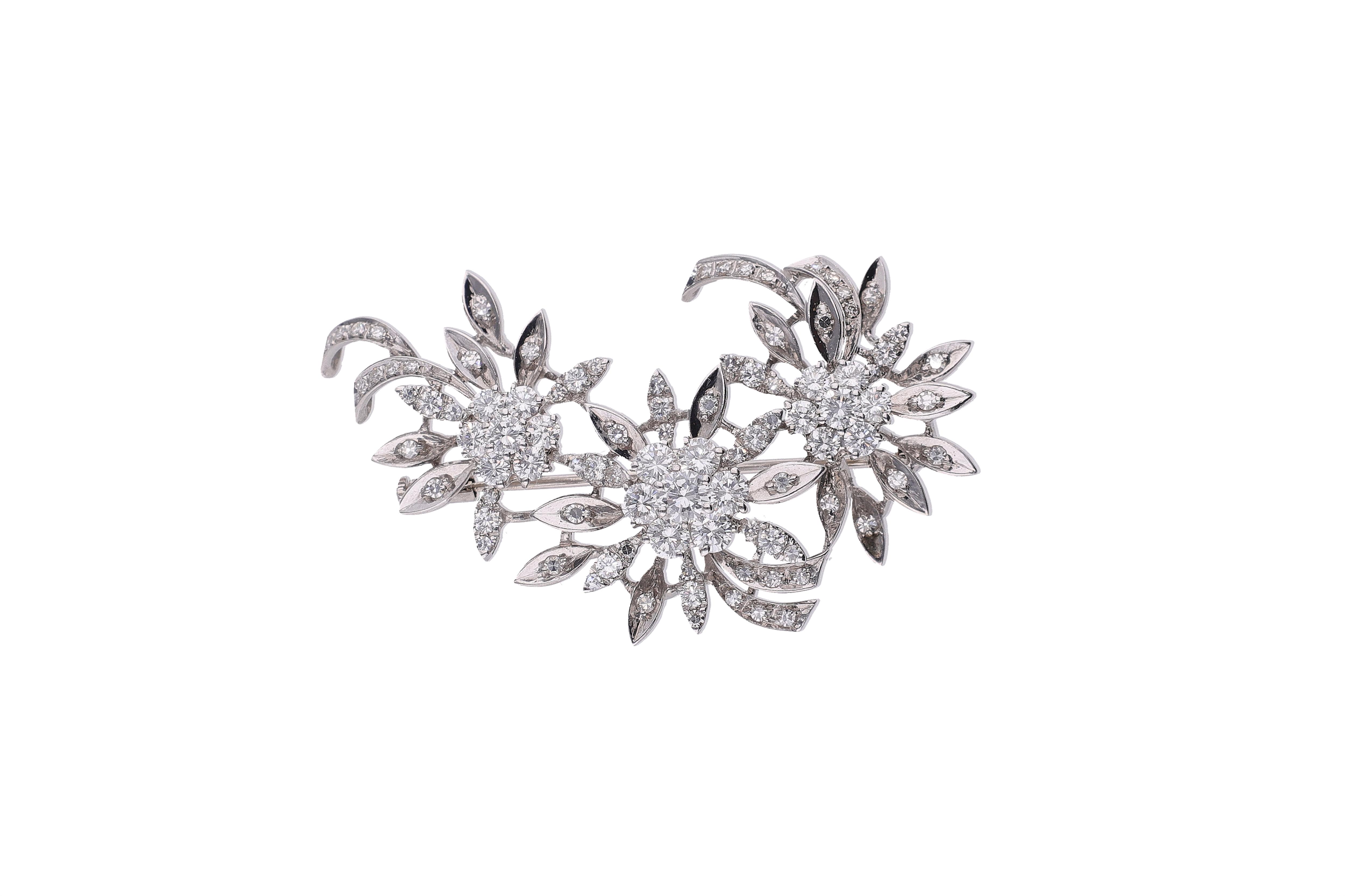 Spilla con diamanti - Asta Tesori di Pasqua - Gioielli da riscoprire