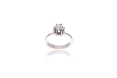 Anello con diamante - Asta Preziosi