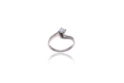 Anello con diamante - Asta Preziosi