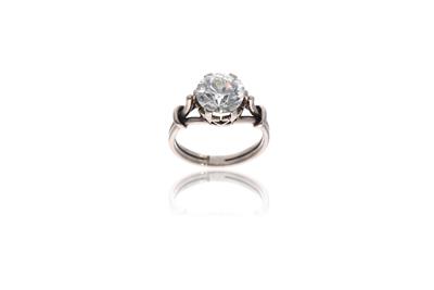 Anello con diamante - Asta Preziosi