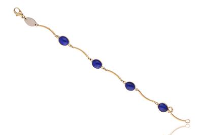 Bracciale in oro, con lapislazzuli - Asta Preziosi