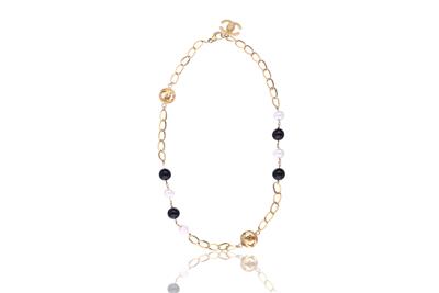 Collana in oro, con pietre e perle - Asta Preziosi