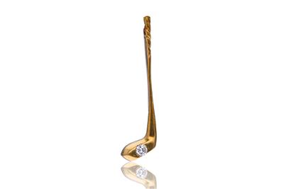 Spilla a forma di mazza da golf con diamante - Asta Preziosi