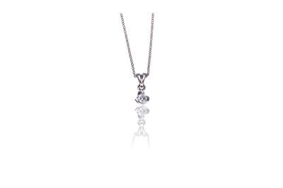 Collana punto luce con diamante - 