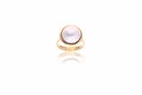 Anello con perla mabe' - 