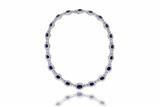 Collana con zaffiri e diamanti - 