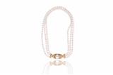 Collana di perle con chiusura in oro - 