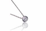 Collana punto luce con diamante - 