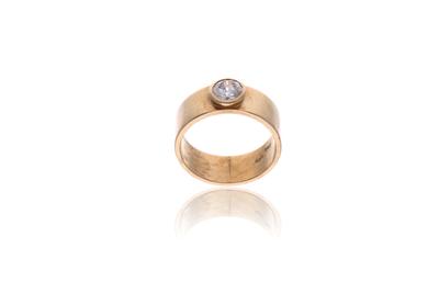 Anello con diamante - 