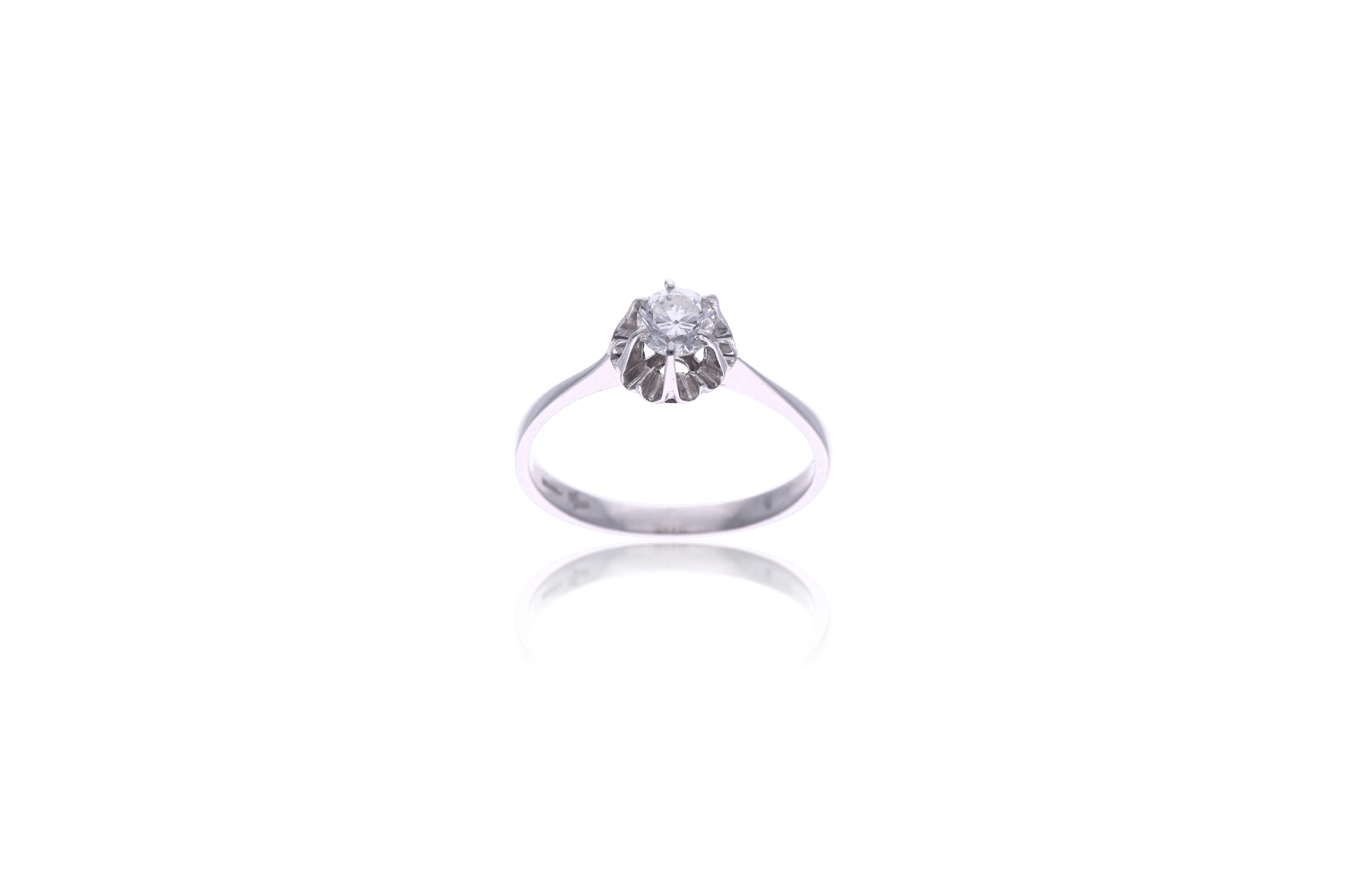 Anello con diamante - Asta Preziosi