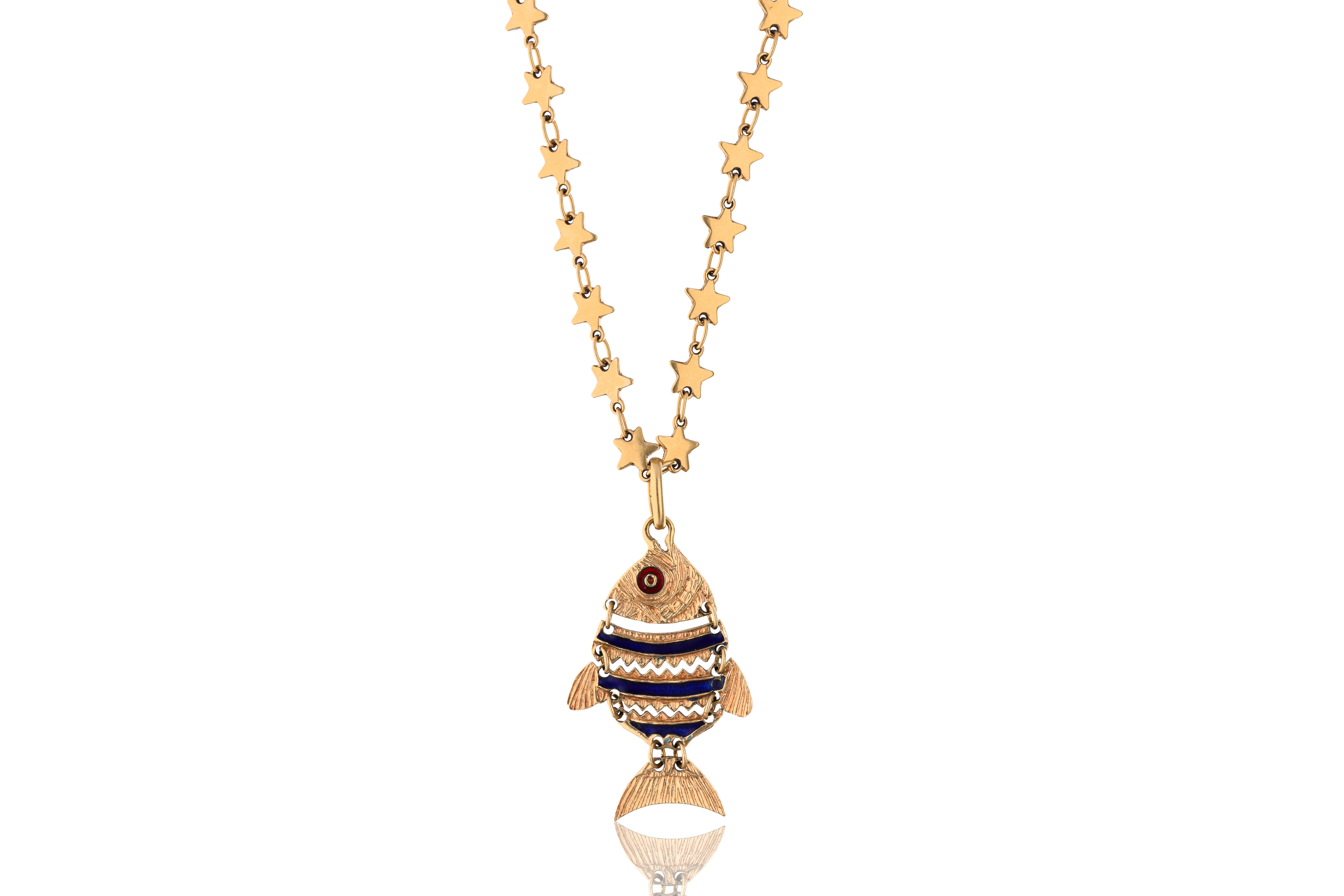 Collana con ciondolo a forma di pesce - Asta Preziosi