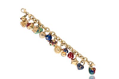 Bracciale con 13 ciondoli - Asta Preziosi Bracciale con 13 ciondoli - Asta Preziosi