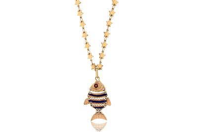 Collana con ciondolo a forma di pesce - Asta Preziosi Collana con ciondolo a forma di pesce - Asta Preziosi