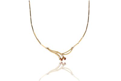 Collana in oro, con diamanti e rubini - Asta Preziosi Collana in oro, con diamanti e rubini - Asta Preziosi