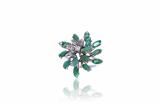 Anello con diamanti e smeraldi - Asta Preziosi Anello con diamanti e smeraldi - Asta Preziosi