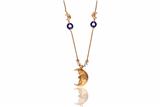 Collana con lapislazzuli e pendente a forma di luna - Asta Preziosi Collana con lapislazzuli e pendente a forma di luna - Asta Preziosi