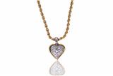 Collana e ciondolo a cuore con diamanti - Asta Preziosi Collana e ciondolo a cuore con diamanti - Asta Preziosi