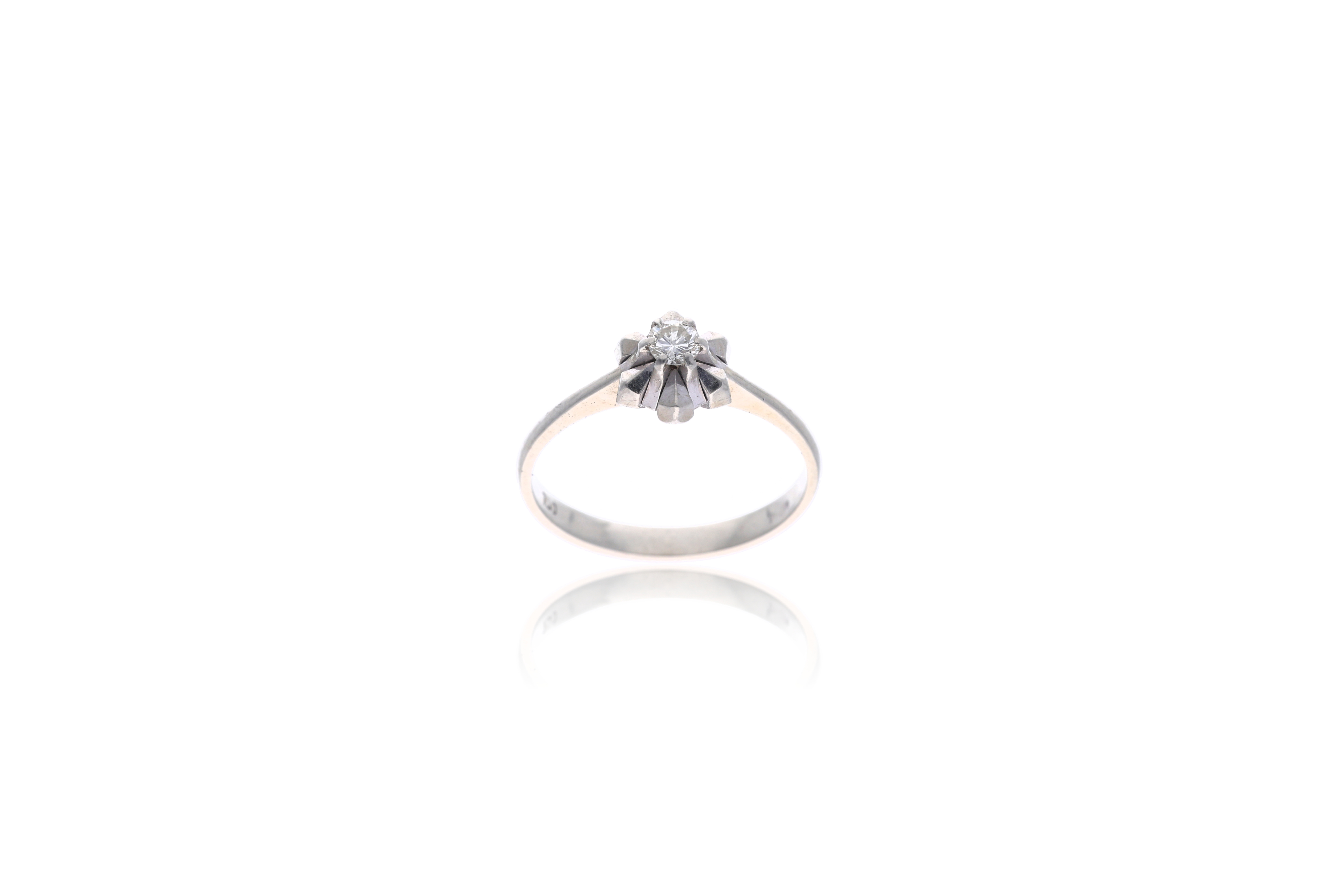 Anello con diamante - Asta Preziosi