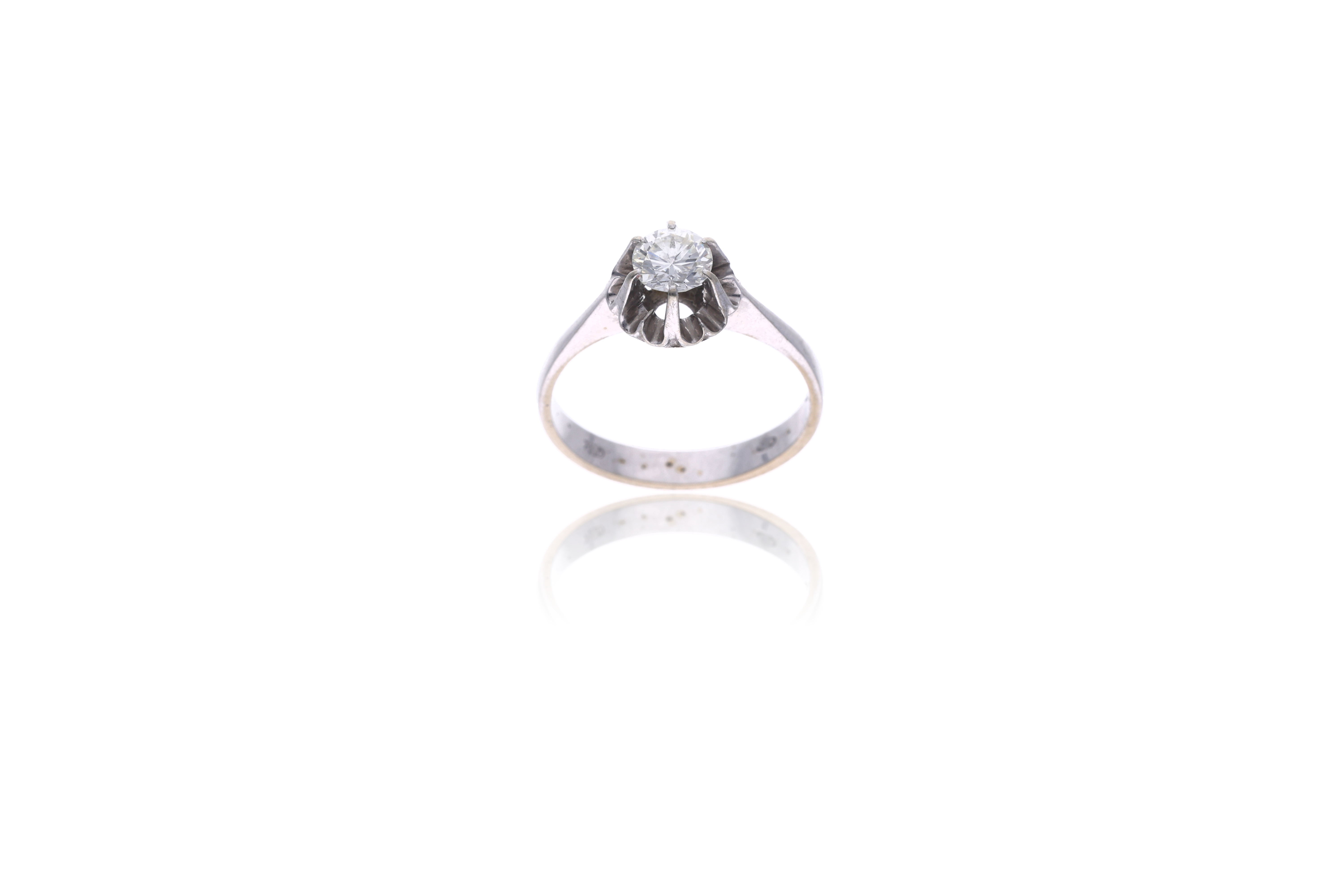 Anello con diamante - Asta Preziosi