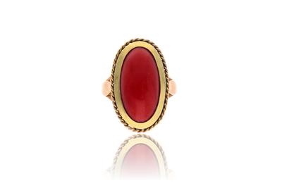 Anello con corallo - Asta Preziosi